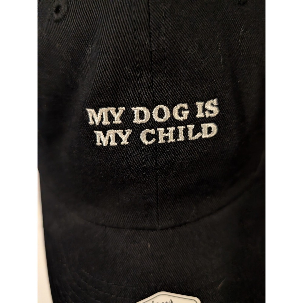 My Dog is my child Baseball Cap Hat Fan Favorite Cotton Adjustable OS Dog Lovers